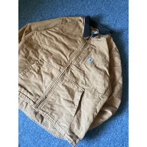 Carhartt Jacket Mens Sz XL Coat Full Swing Barn Chore Work Duck Detroit Brown